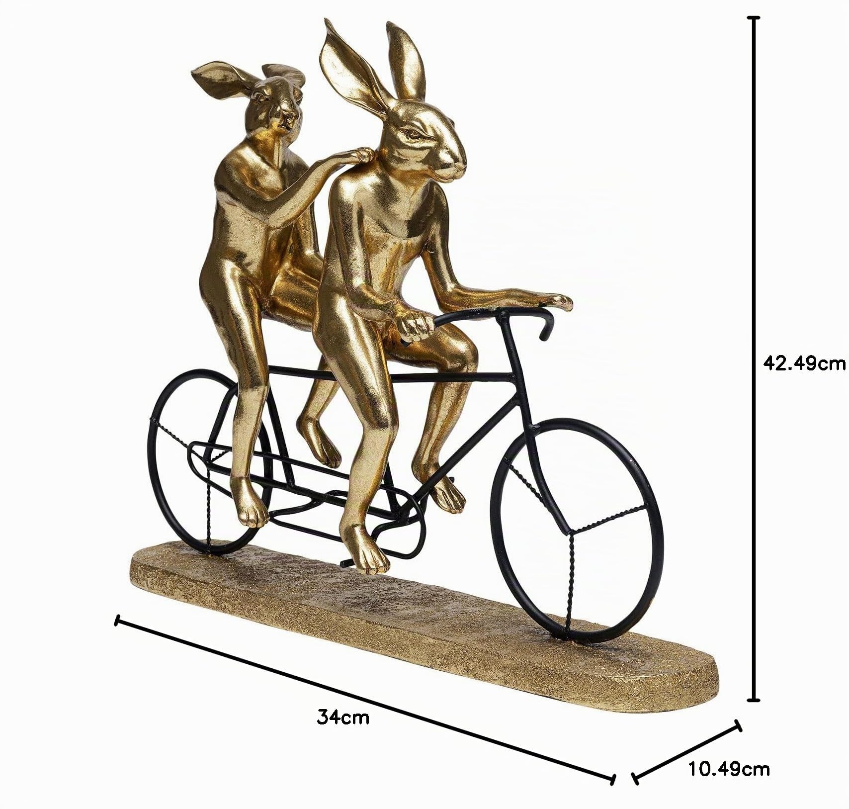 kare-design-tandem-rabbits-deko-objekt-gold-34x42-5x10-5-cm image 7