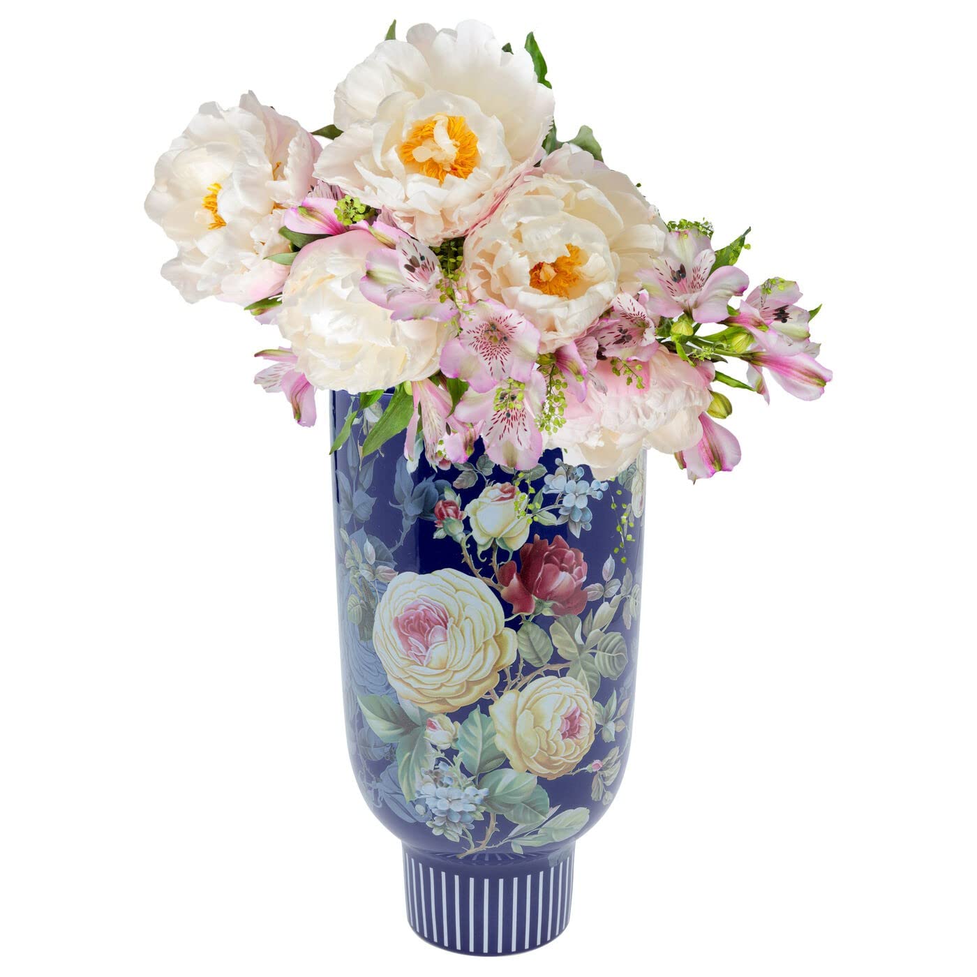 kare-design-deko-vase-rose-magic-blau-blumenvase-27-cm-keramik image 5