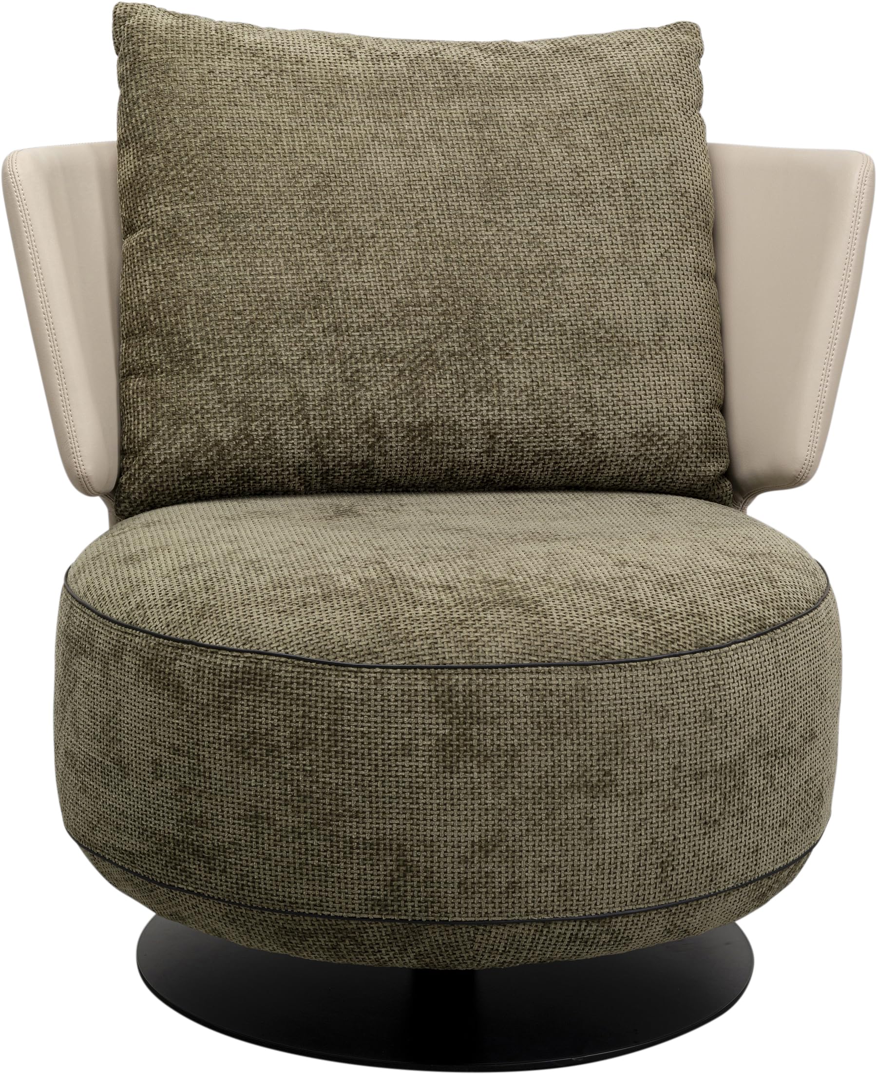 kare-design-sessel-josh-braun-360-drehbarer-polstersessel-samtoptik-88x80x80-cm image 1