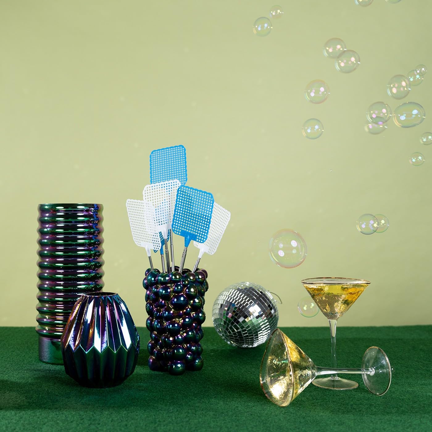 kare-design-vase-burbuja-shiny-mehrfarbig-keramik-20-cm image 2