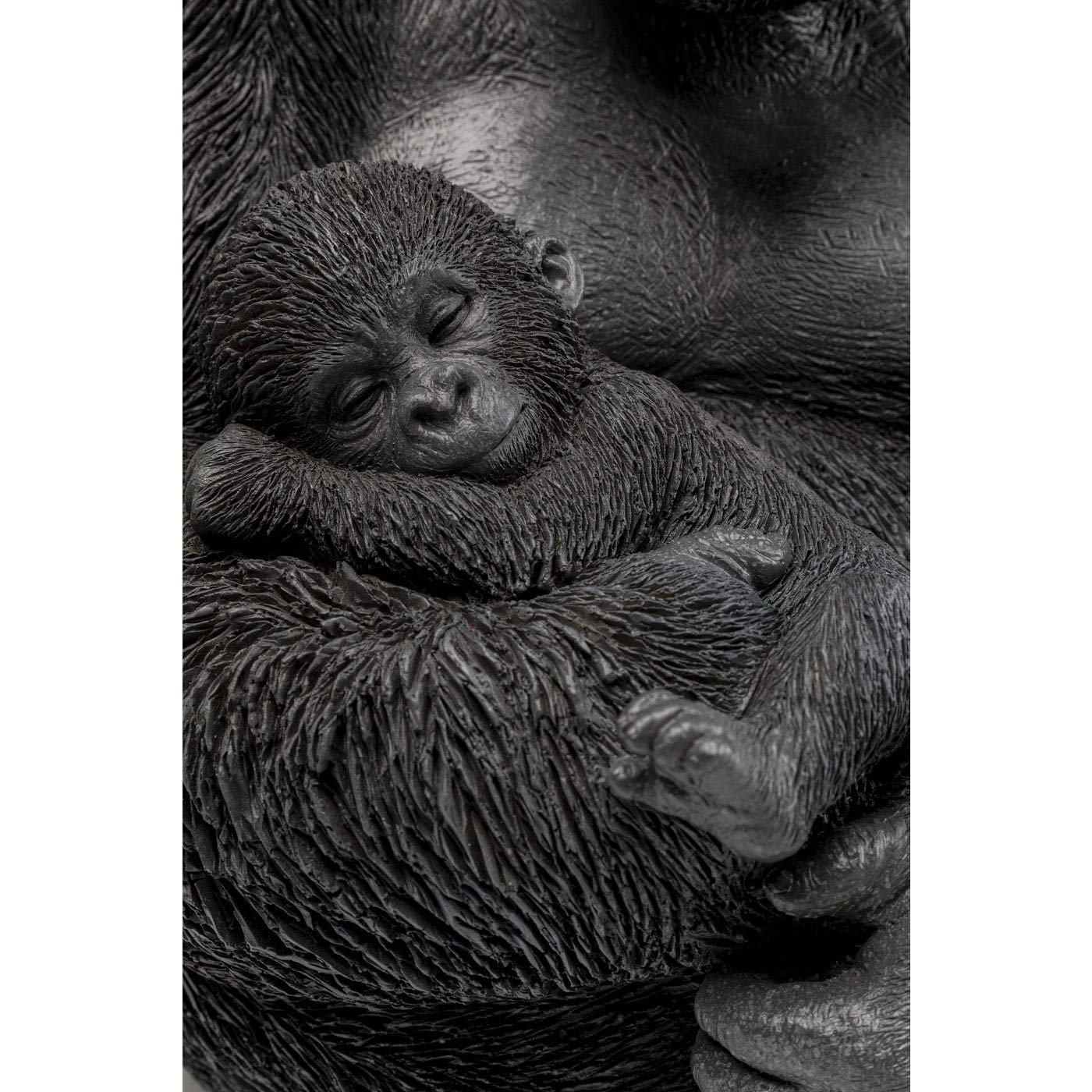 kare-design-deko-objekt-cuddle-gorilla-family-schwarz-40x33x31-cm image 2