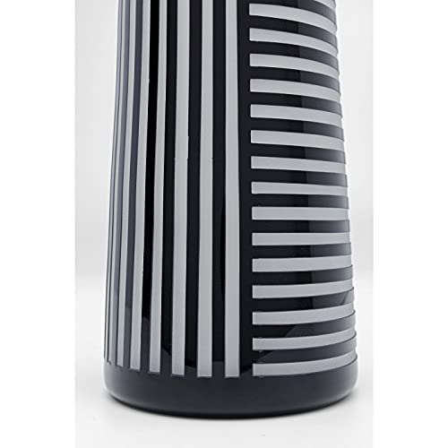 kare-design-vase-brillar-37-cm-schwarz-wei-e-blumenvase-aus-sandgestrahltem-glas image 8