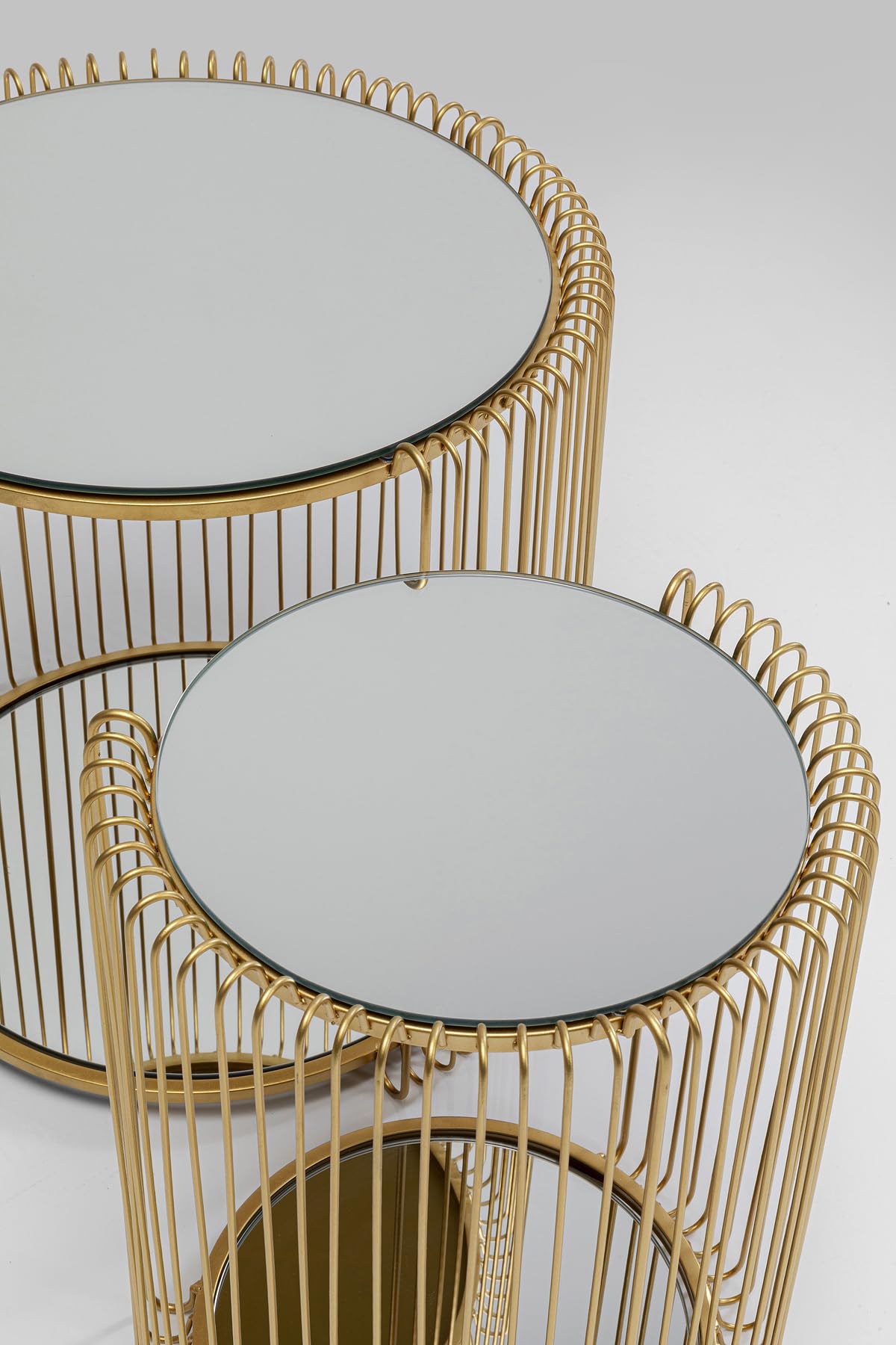 kare-design-wire-double-beistelltisch-2er-set-gold-45-cm-mit-spiegelglas image 4