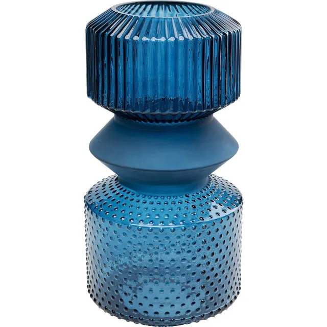 kare-design-vase-marvelous-duo-blau-36-cm-glas-unikat image 1