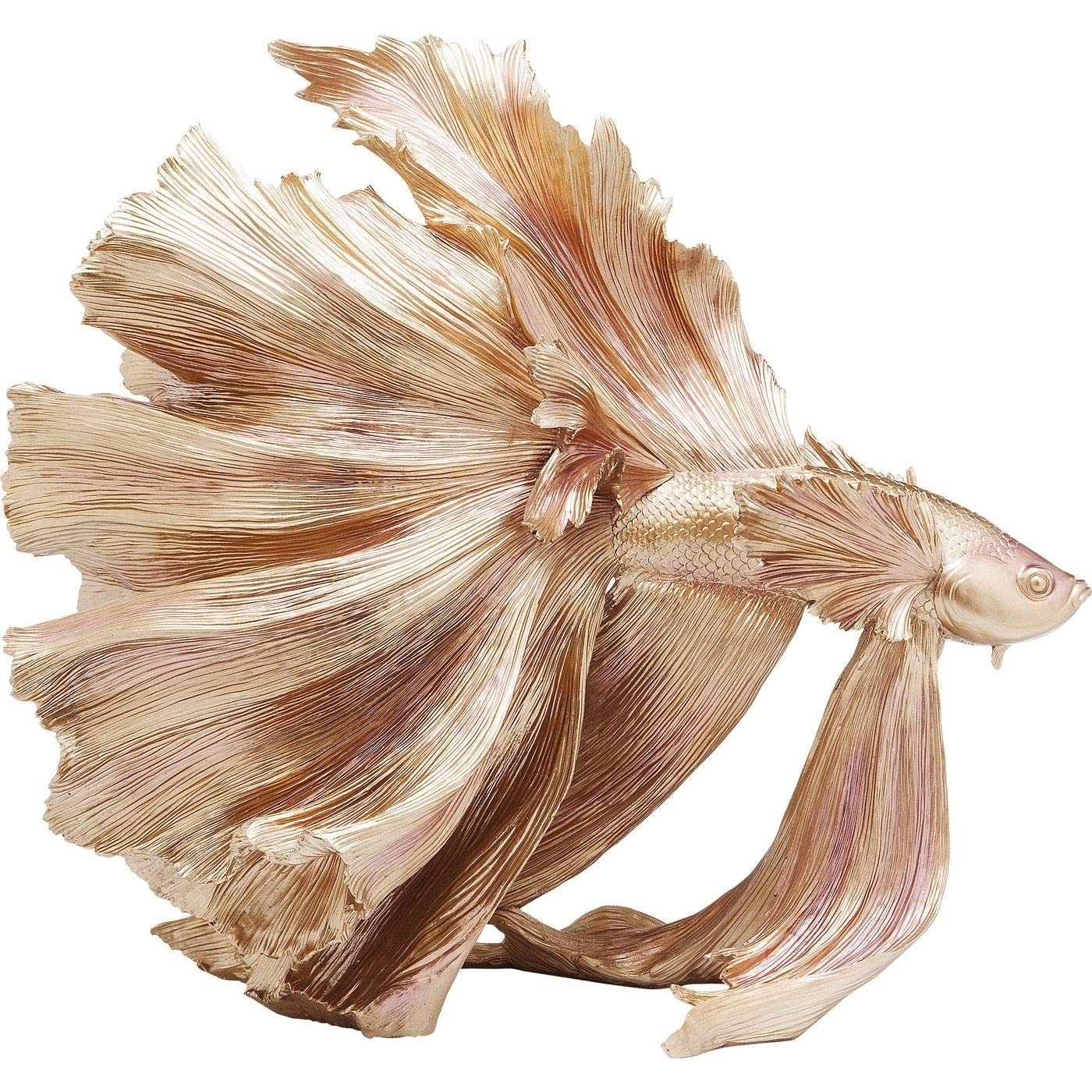 kare-design-deko-figur-betta-fish-gold-57x63x34cm image 1