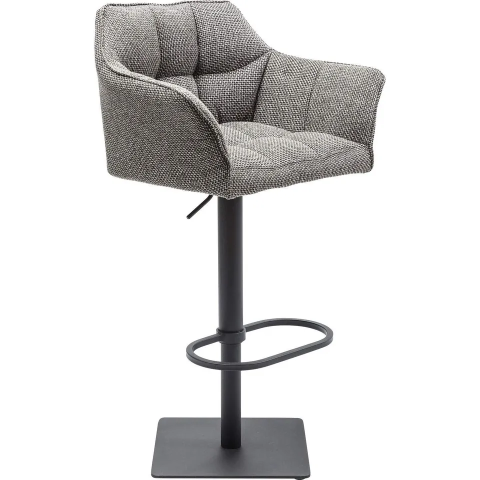 kare-design-barhocker-thinktank-schwarz-wei-h-henverstellbarer-barstuhl-111x65x5 image 1