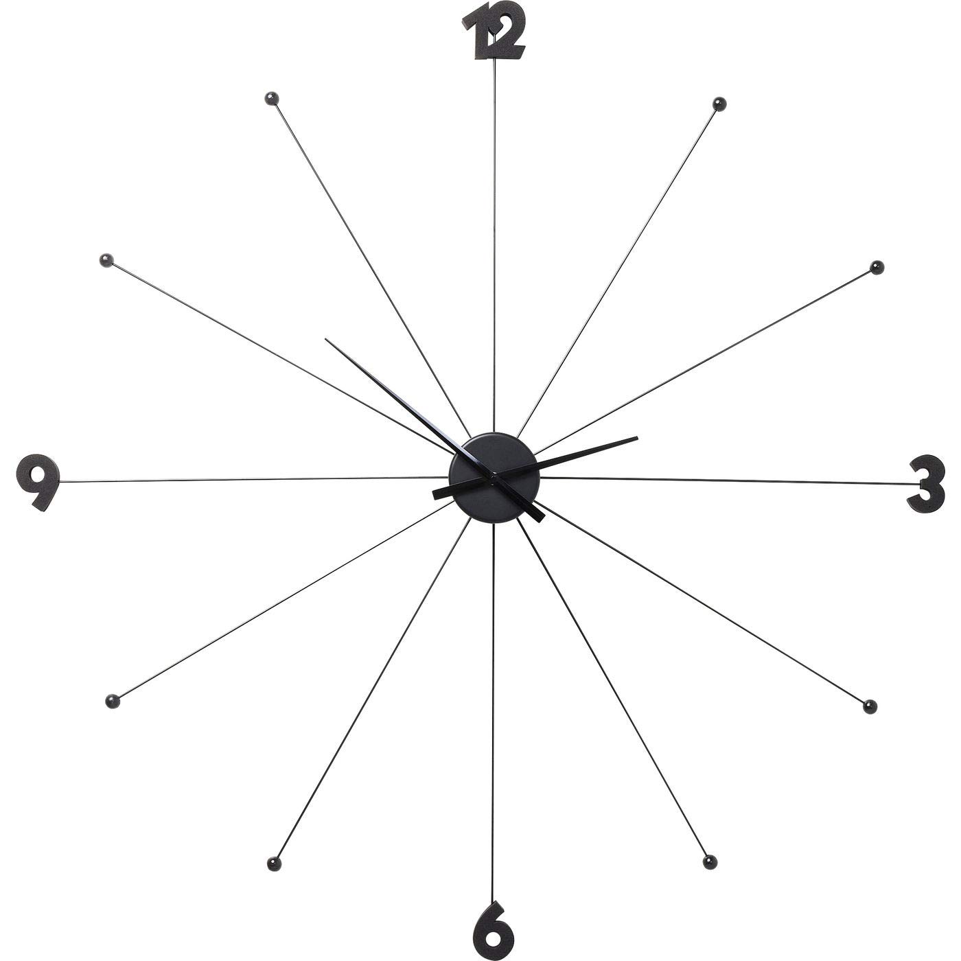 kare-design-wanduhr-umbrella-schwarz-aluminium-100-cm-durchmesser image 1