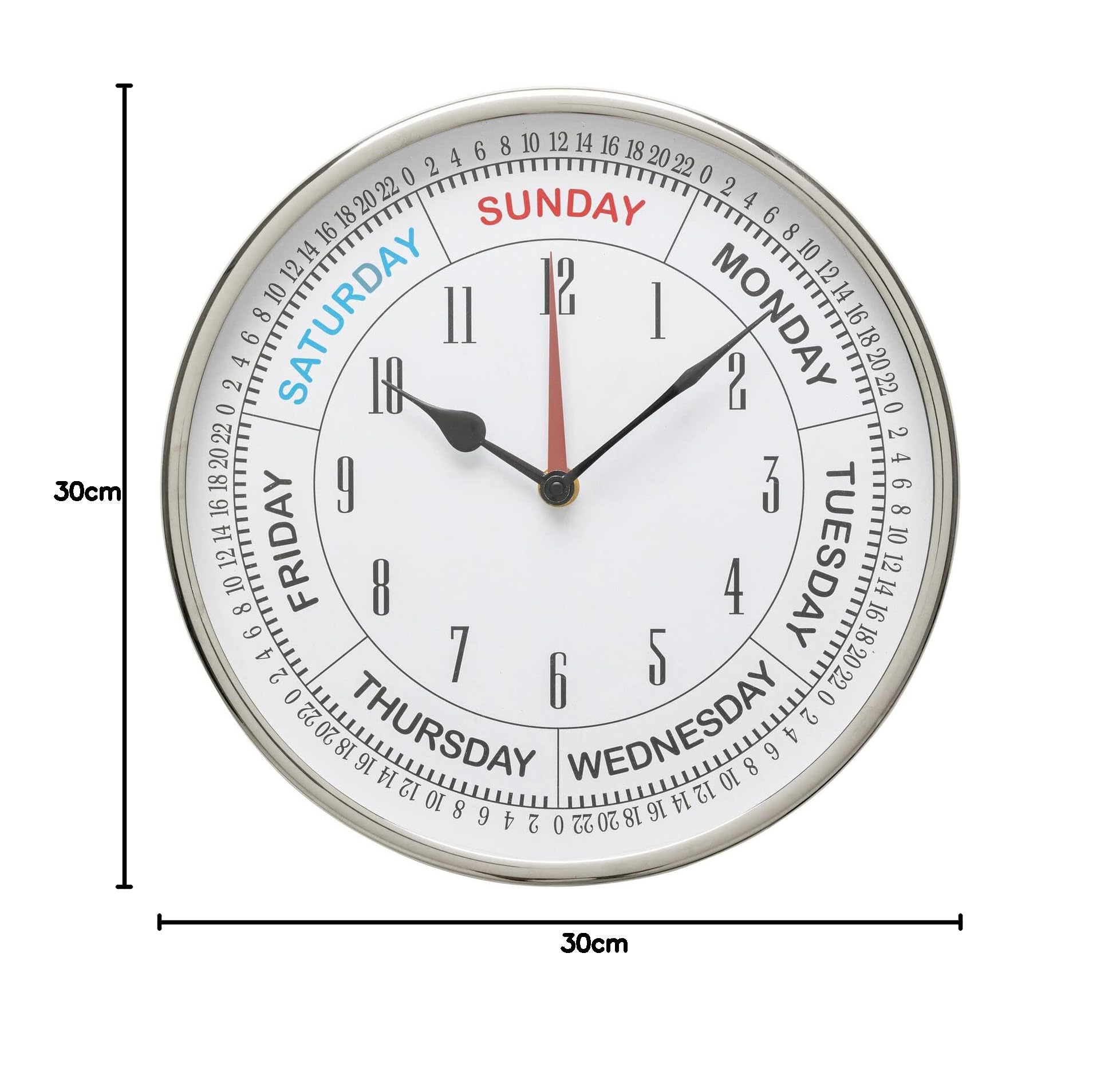 kare-design-barometer-wanduhr-silber-rund-30-cm image 5