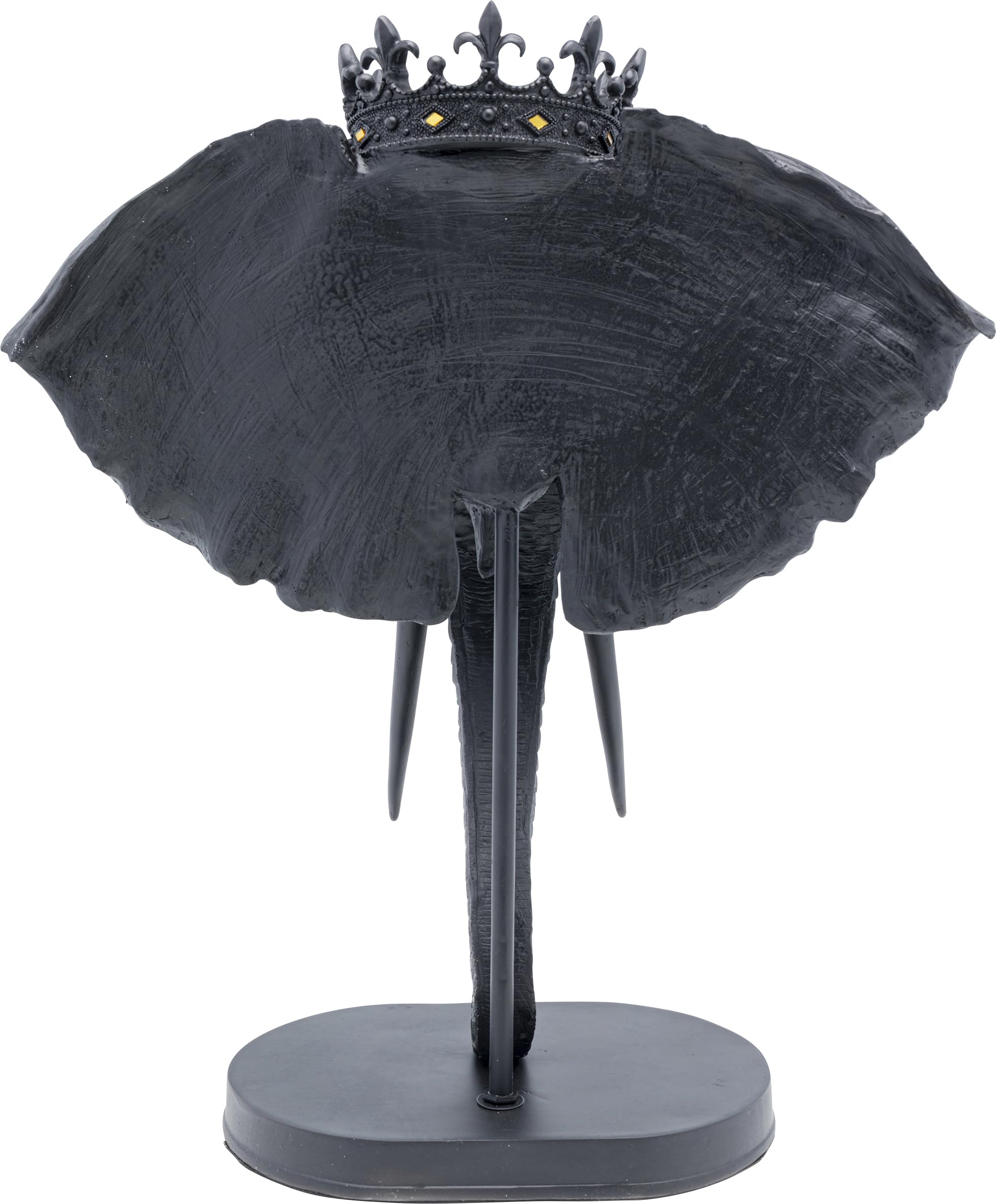 kare-design-deko-objekt-elephant-royal-schwarz-57cm-elefant-figur-f-r-wohnzimmer image 4