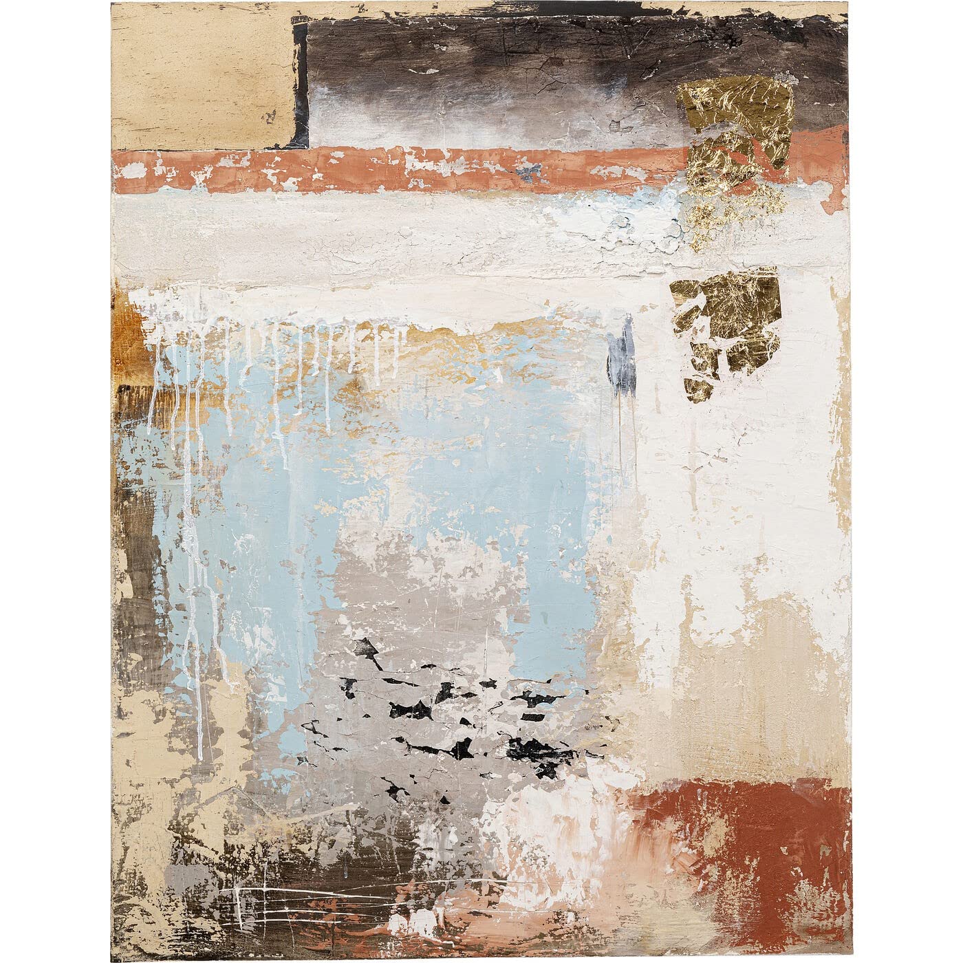 kare-design-art-splash-blau-leinwandbild-120x90x3-7-cm-mit-massivholz-rahmen image 1
