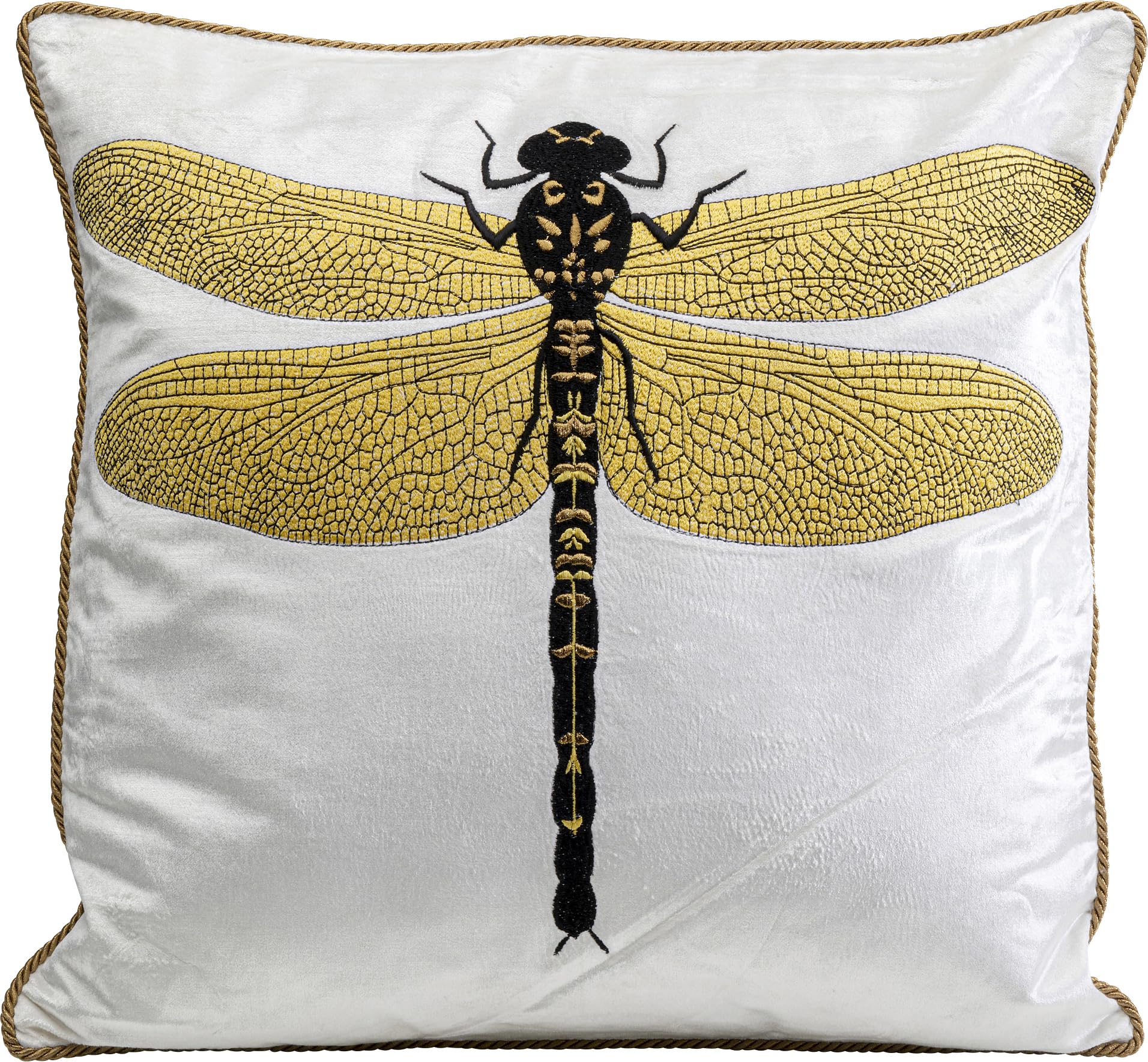 kare-design-glitter-dragonfly-kissen-wei-40x40cm image 1