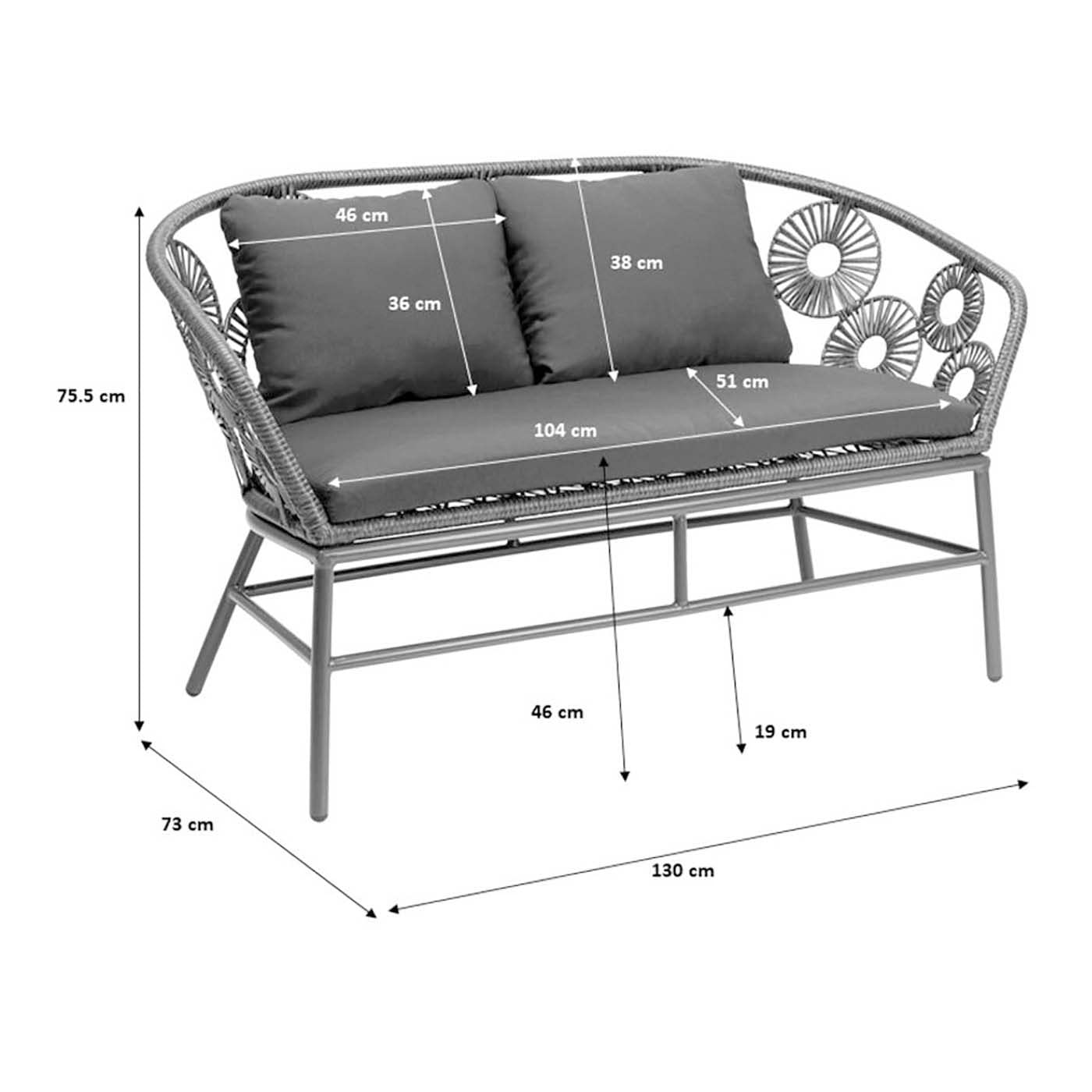 kare-design-sofa-ibiza-braun-lounge-sofa image 3