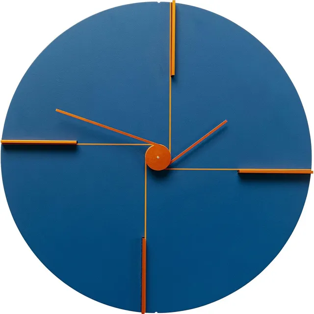 kare-design-wanduhr-felice-blau-30-cm-durchmesser-aluminium-quarzuhrwerk image 1