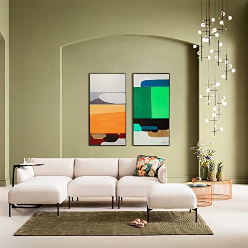 kare-design-bild-mit-rahmen-abstract-shapes-gr-n-73x143cm-leinwandbild-hochforma image 8