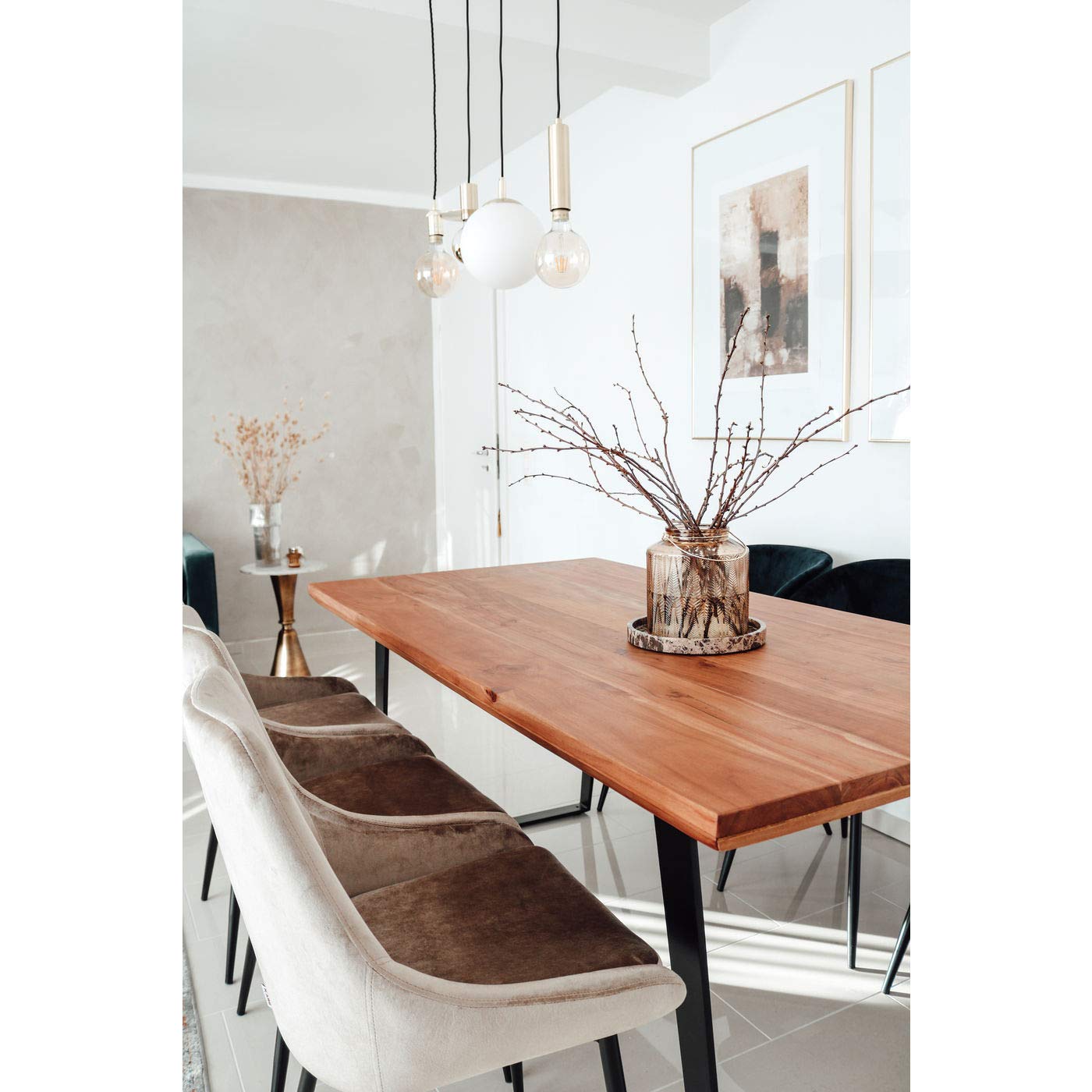kare-design-stuhl-east-side-pearl-beige-esszimmerstuhl-samtoptik-95x52x63-cm image 2