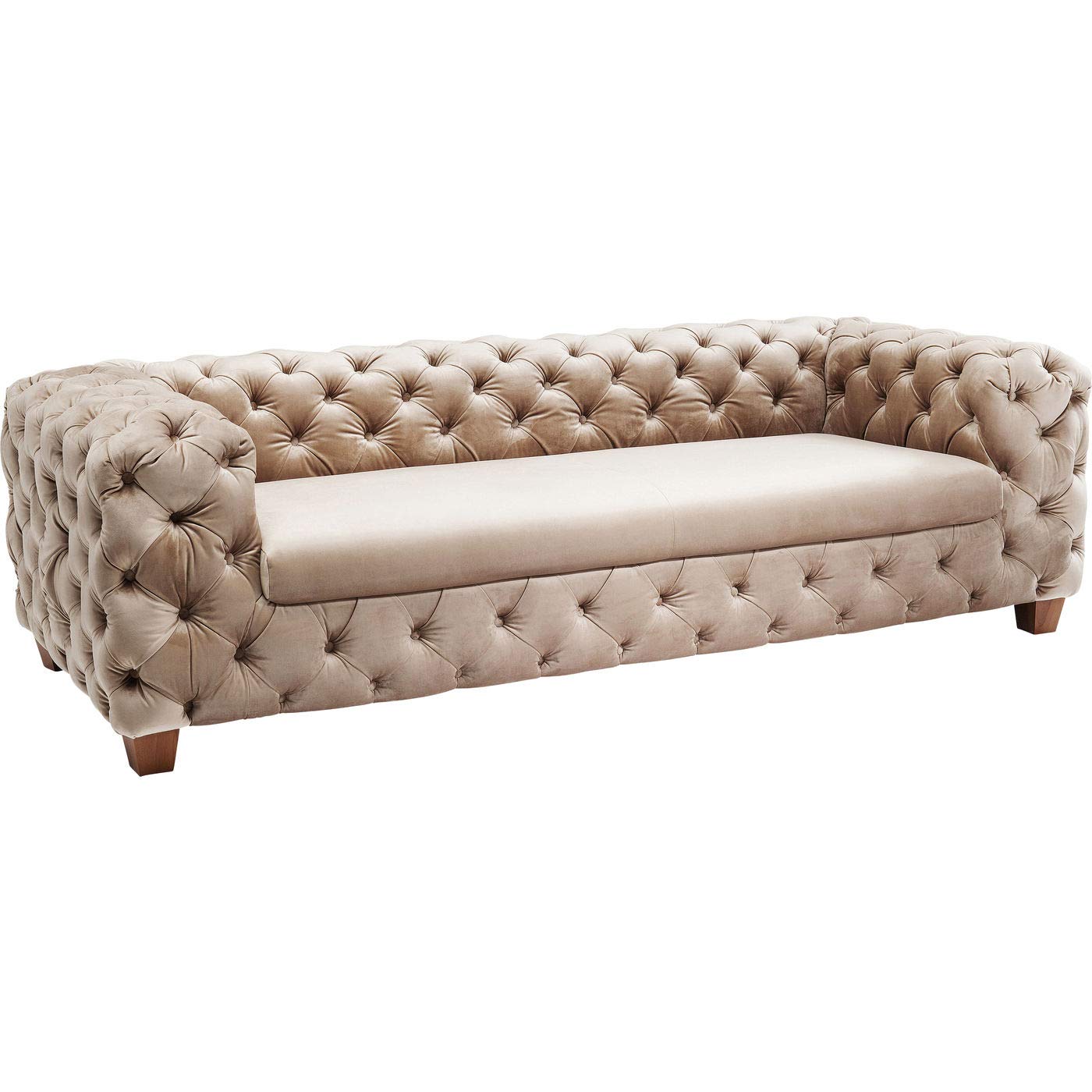 kare-design-sofa-desire-3-sitzer-ecru-beige-samt-245x100x68-cm image 6