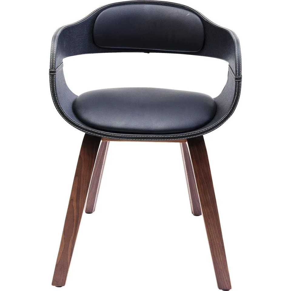 kare-design-costa-stuhl-walnut-b-rostuhl-esszimmerstuhl-braun-schwarz image 1