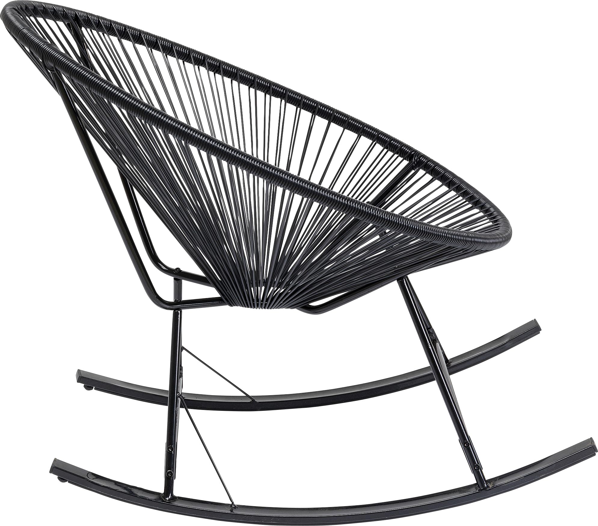 kare-design-schaukelstuhl-acapulco-mono-schwarz-indoor-outdoor image 3