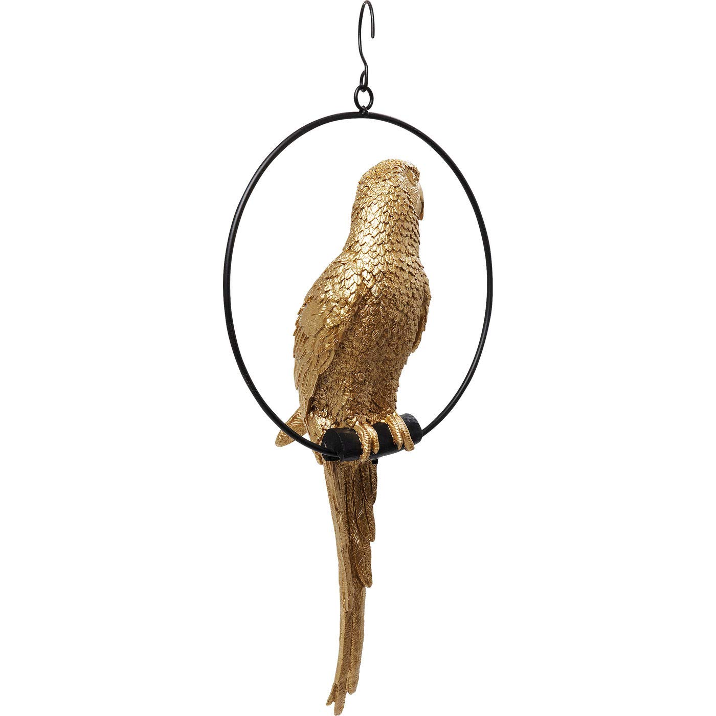kare-design-swinging-parrot-deko-objekt-gold-57x27x14-cm image 3
