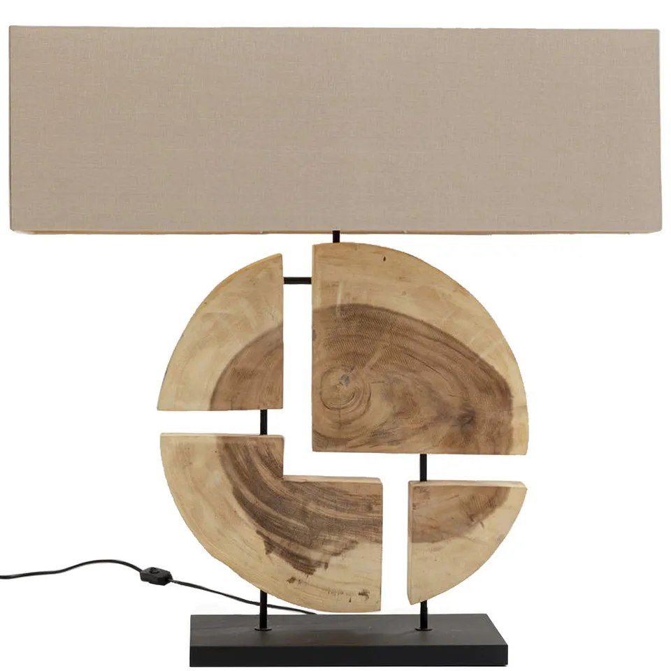 kare-design-tischleuchte-geometrix-braun-62x47x20-cm image 1