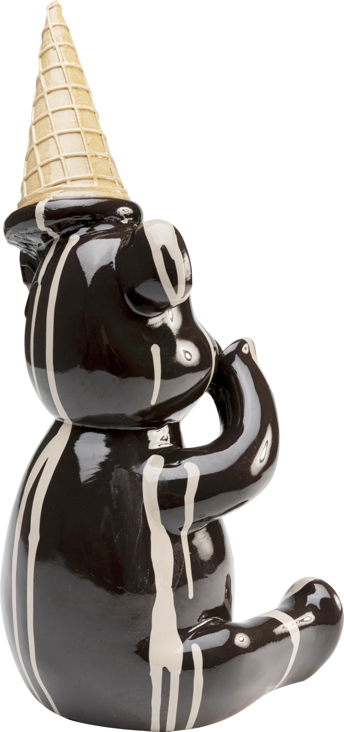 kare-design-deko-figur-sitting-gelato-bear-b-r-schwarz-37-cm image 3