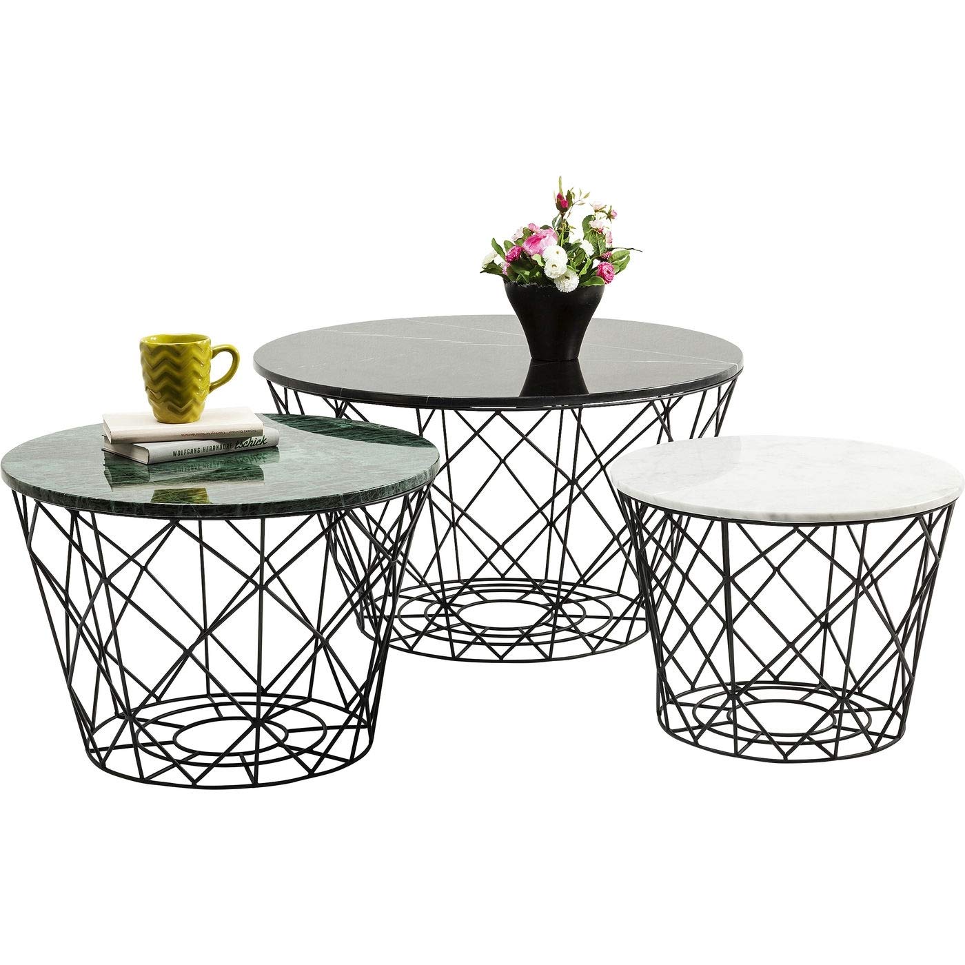 kare-design-east-coast-couchtisch-3er-set-marmor-stahl-46x80x80-cm image 1