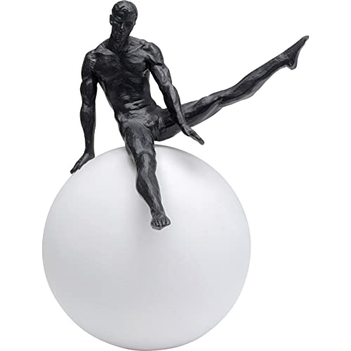kare-design-objekt-athletic-33-cm-schwarz-wei-e-deko-skulptur-33x27x22-cm image 7