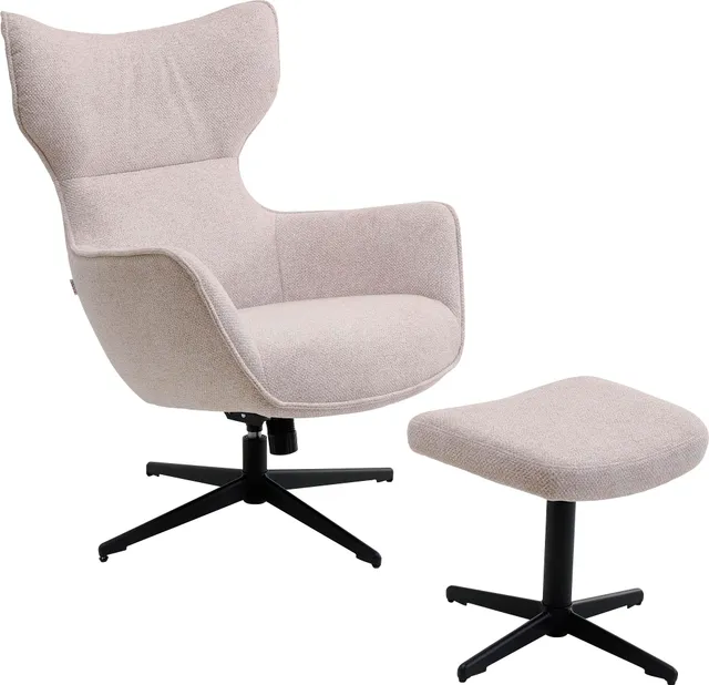 kare-design-drehsessel-hocker-jules-beige-360-drehbar-46-cm-sitzh-he image 1