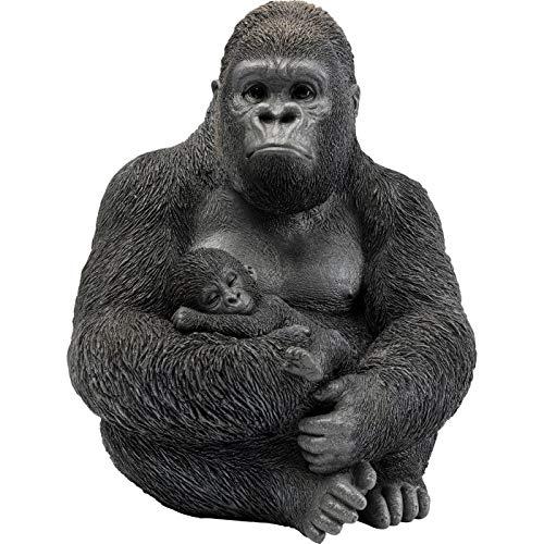 kare-design-deko-objekt-cuddle-gorilla-family-schwarz-40x33x31-cm image 6