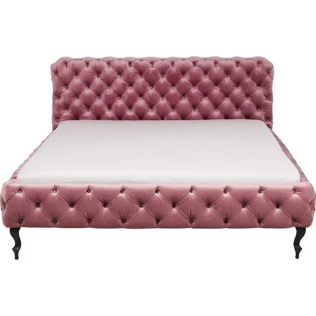 kare-design-polsterbett-desire-rosa-160x200-cm-chesterfield-samtoptik image 1
