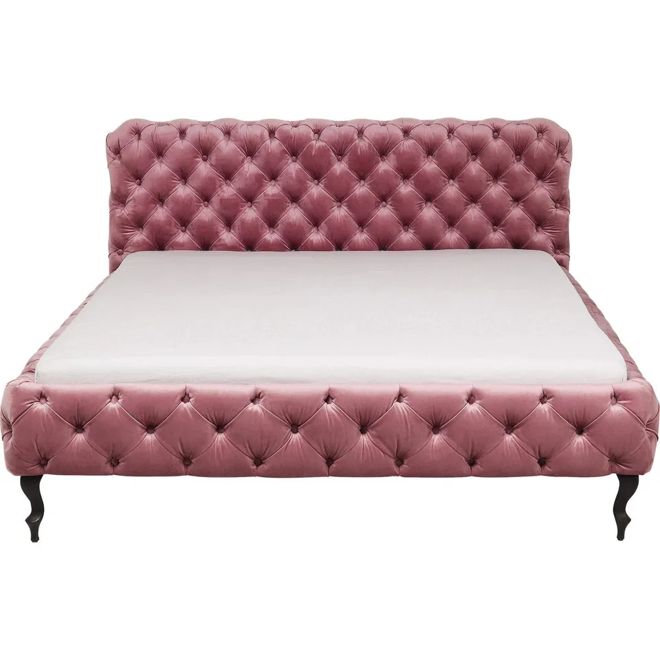 kare-design-polsterbett-desire-rosa-160x200-cm-chesterfield-samtoptik image 1
