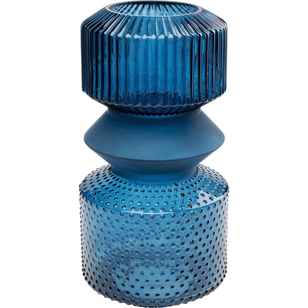 kare-design-vase-marvelous-duo-blau-36-cm-glas-unikat image 1