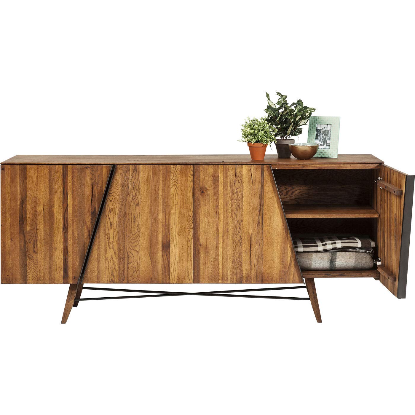 kare-design-retro-sideboard-madrid-eiche-massivholz-ge-lt-200x86x46-cm image 8