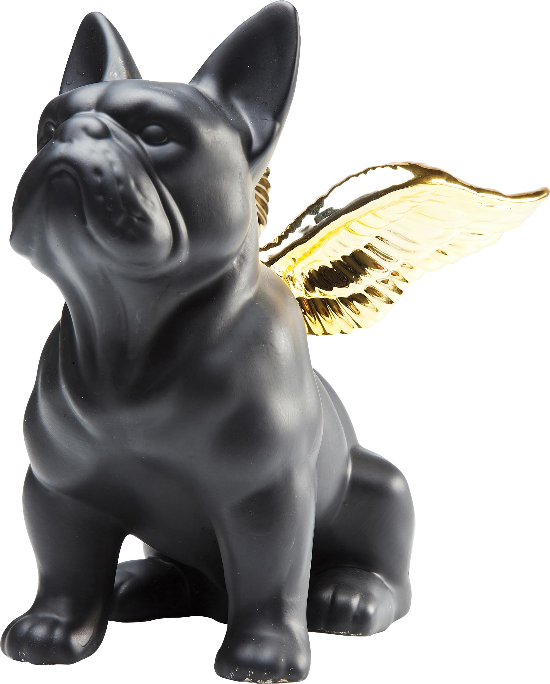 kare-design-sitting-angel-dog-deko-figur-schwarz-gold-22x12x21-cm image 1