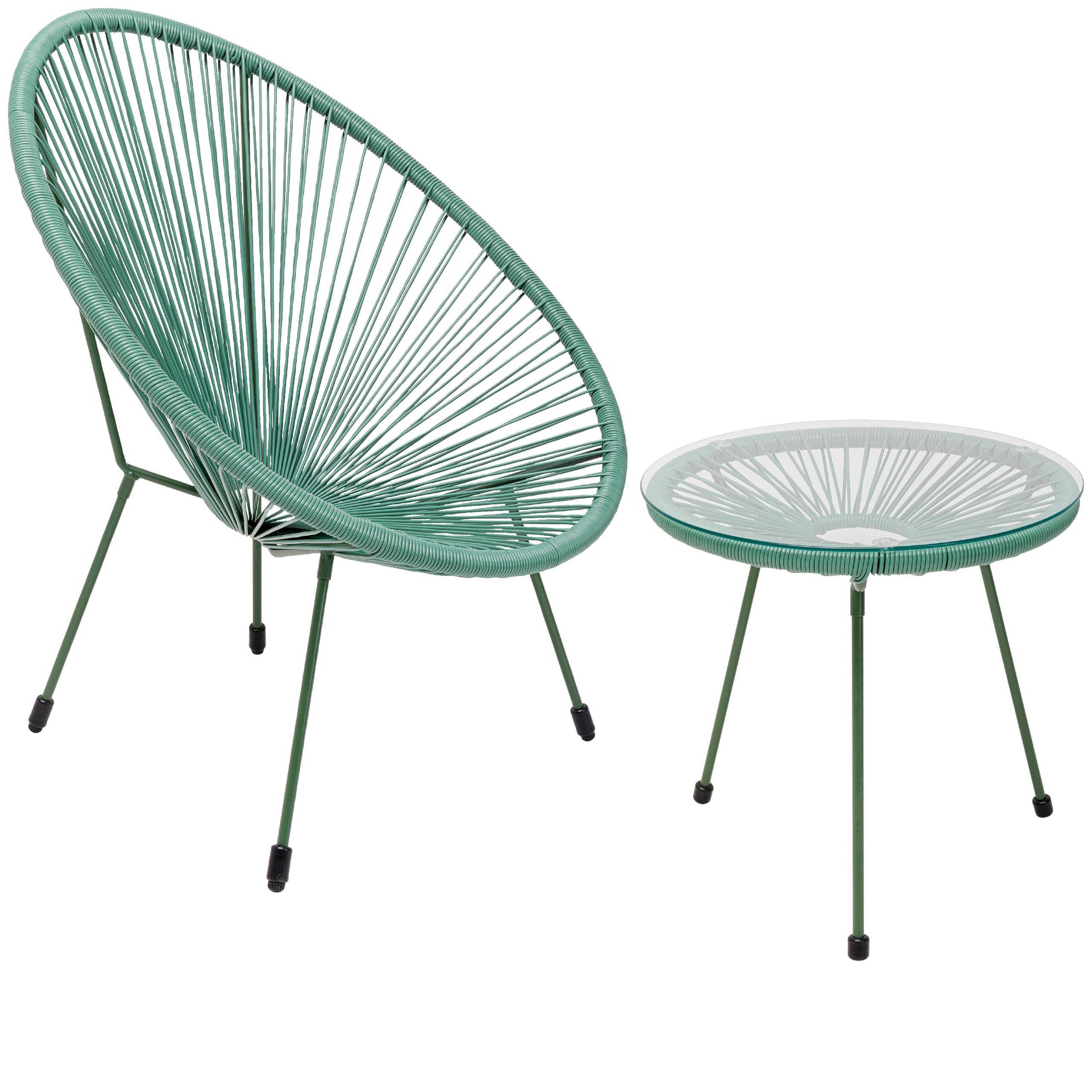 kare-design-gartenm-bel-2er-set-acapulco-mono-gr-n-sessel-beistelltisch-indoor-o image 1