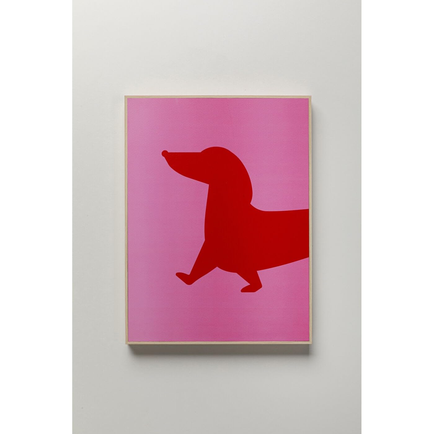kare-design-wandbild-dog-frankie-2er-set-40x30-cm-rot-pink-gerahmt image 4