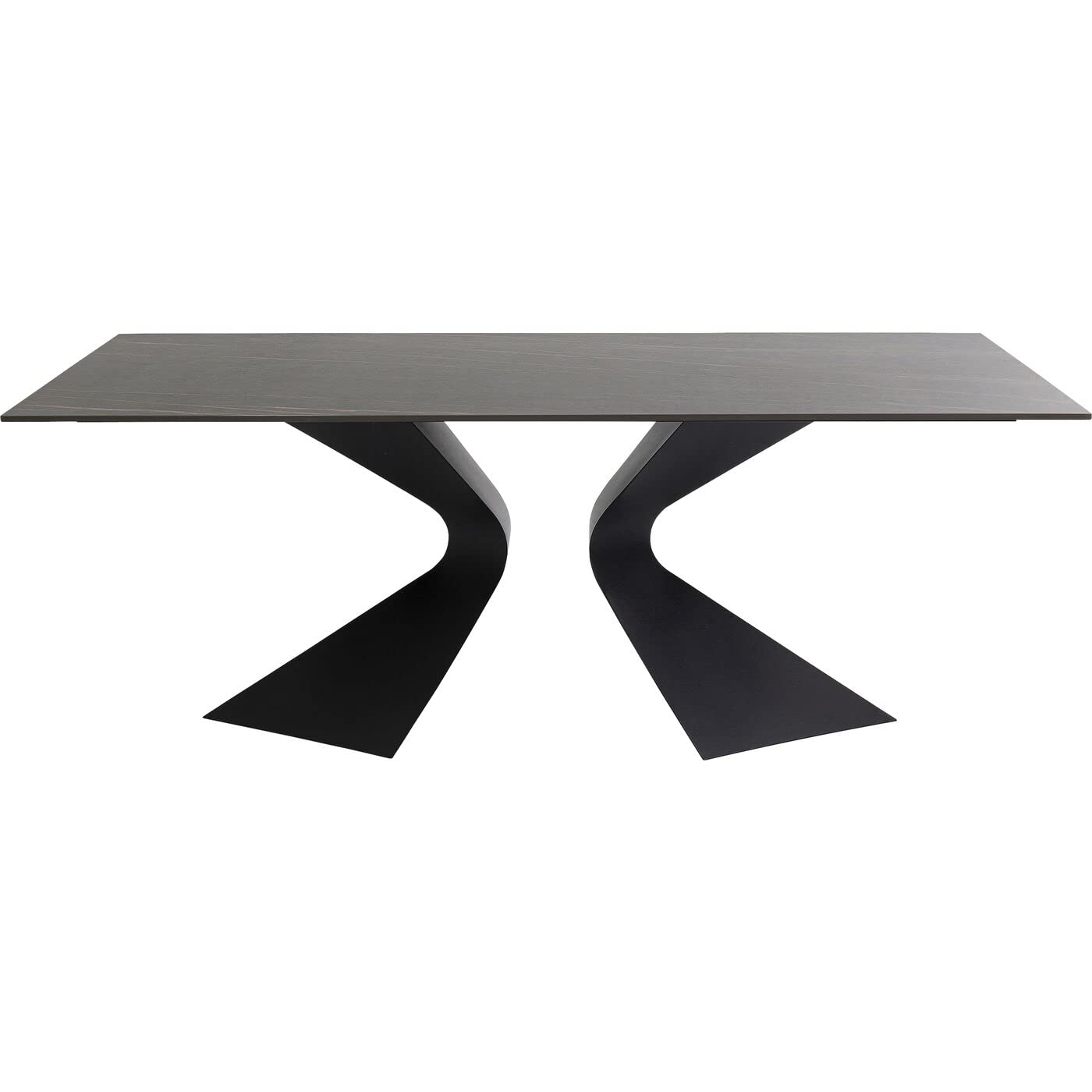 kare-design-tisch-gloria-rechteckiger-esstisch-200x100-cm-schwarz-keramik-stahl- image 1