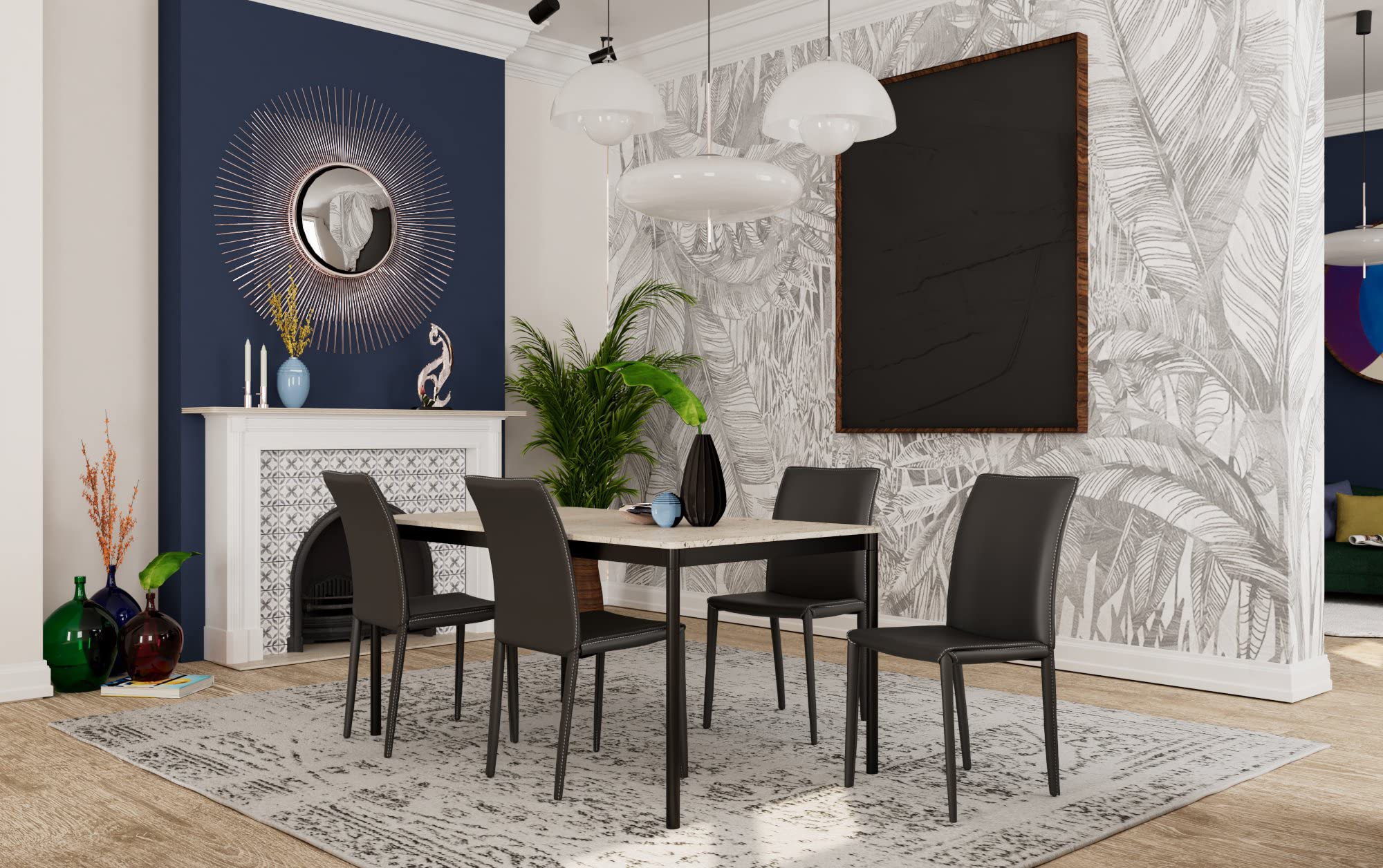 kare-design-stuhl-milano-brown-91x47x61cm-esszimmerstuhl-coffeebraun-kunstleder image 2
