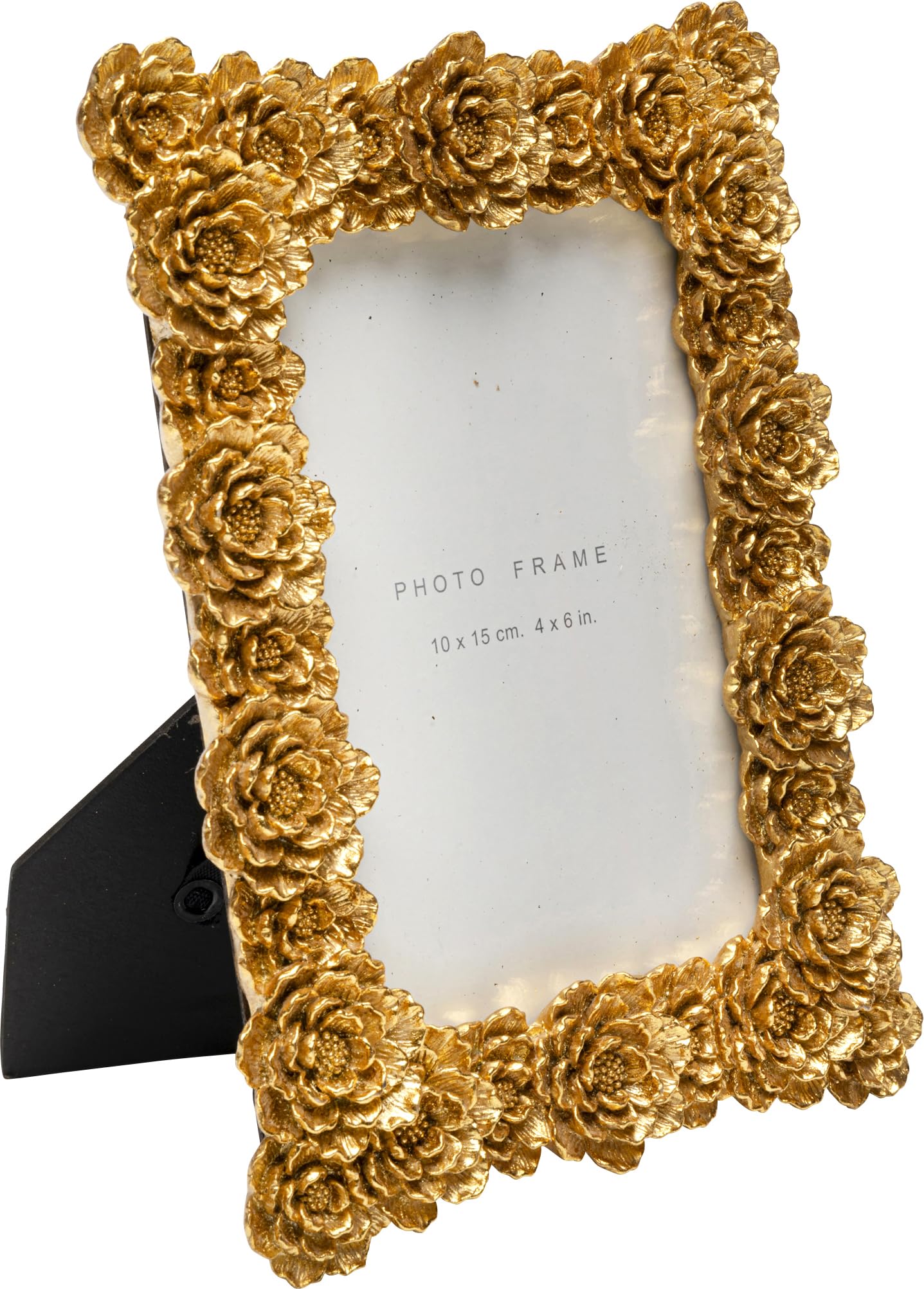 kare-design-bilderrahmen-blumen-gold-fotorahmen-10x15-cm-rechteckig image 2
