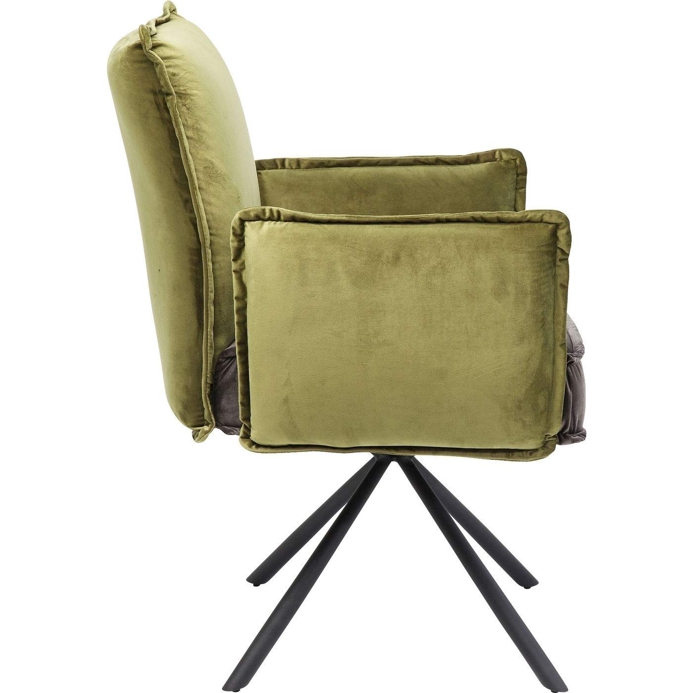 kare-design-drehstuhl-chelsea-gr-n-samt-90x65x60-cm image 6