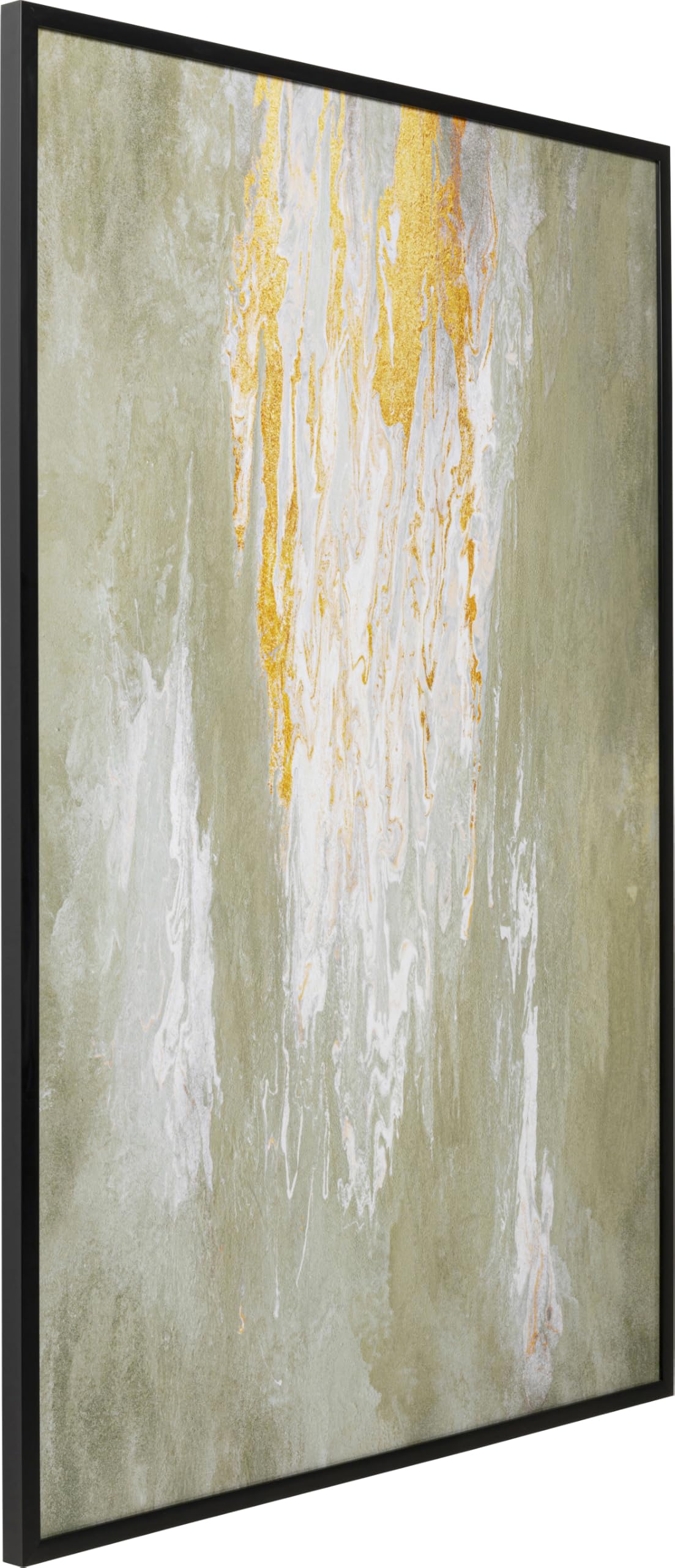 kare-design-leinwandbild-artistas-gr-n-gerahmtes-wandbild-80x120-cm image 2