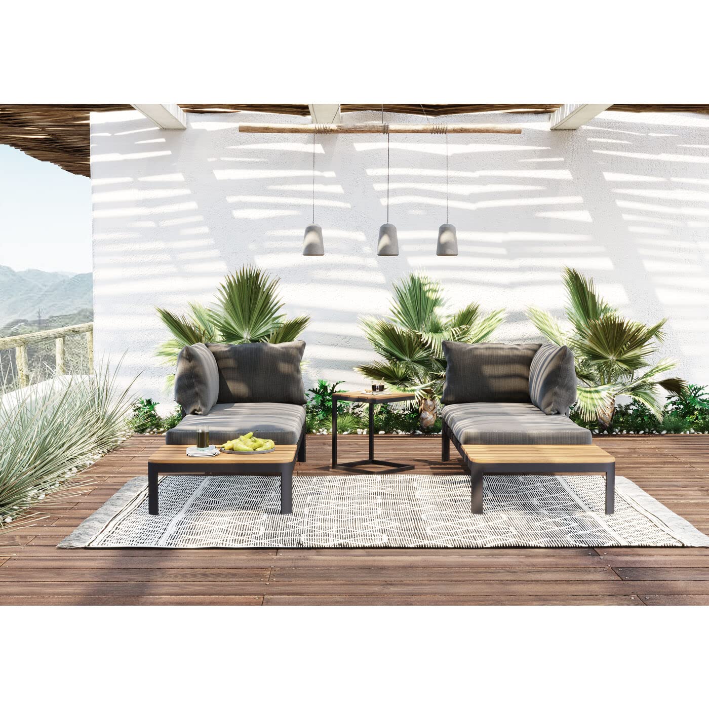 kare-design-happy-day-recamiere-rechts-braun-schwarz-outdoor-liege-63x166x66-cm image 3