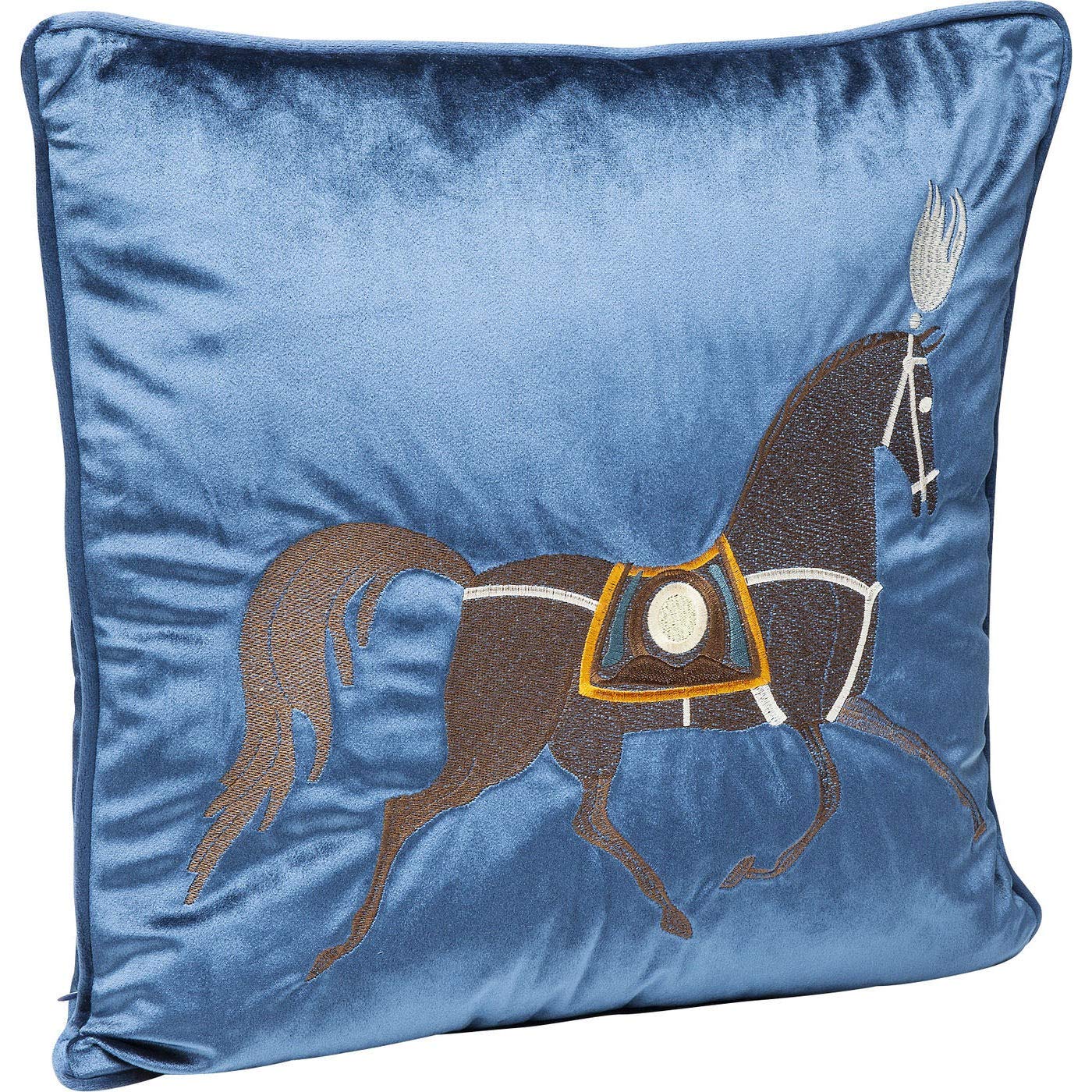 kare-design-kissen-pferd-blau-samtoptik-mit-f-llung image 2