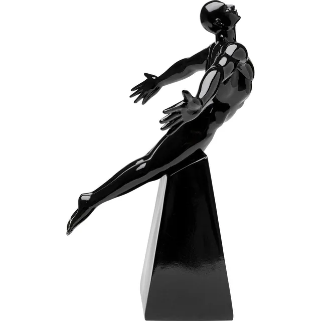 kare-design-deko-figur-jumper-schwarz-37x21x30-cm-handbemalt image 1