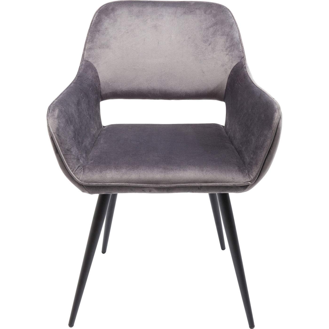 kare-design-san-francisco-armlehnstuhl-grau-samtoptik-esszimmer-und-loungestuhl- image 4