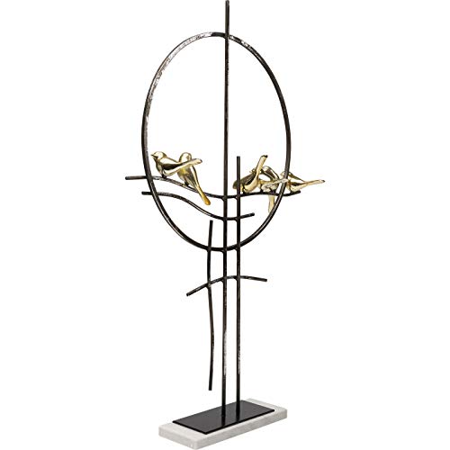 kare-design-deko-objekt-tweet-schwarz-gold-64x29x10-cm image 8