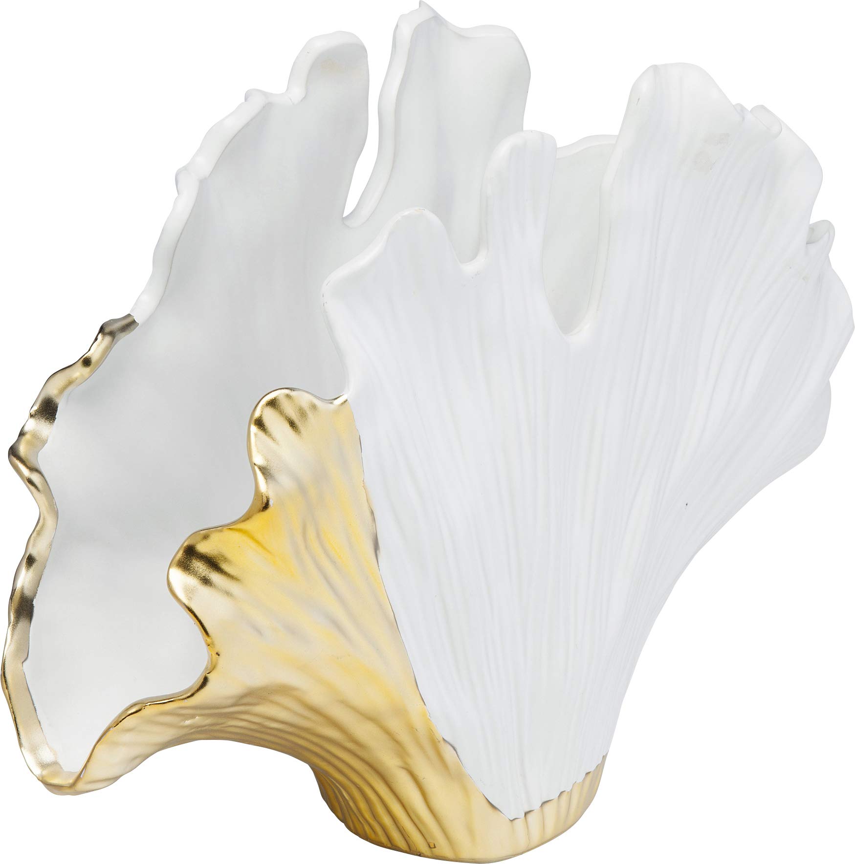 kare-design-vase-gingko-elegance-wei-gold-32x45x15cm-steinzeug image 4