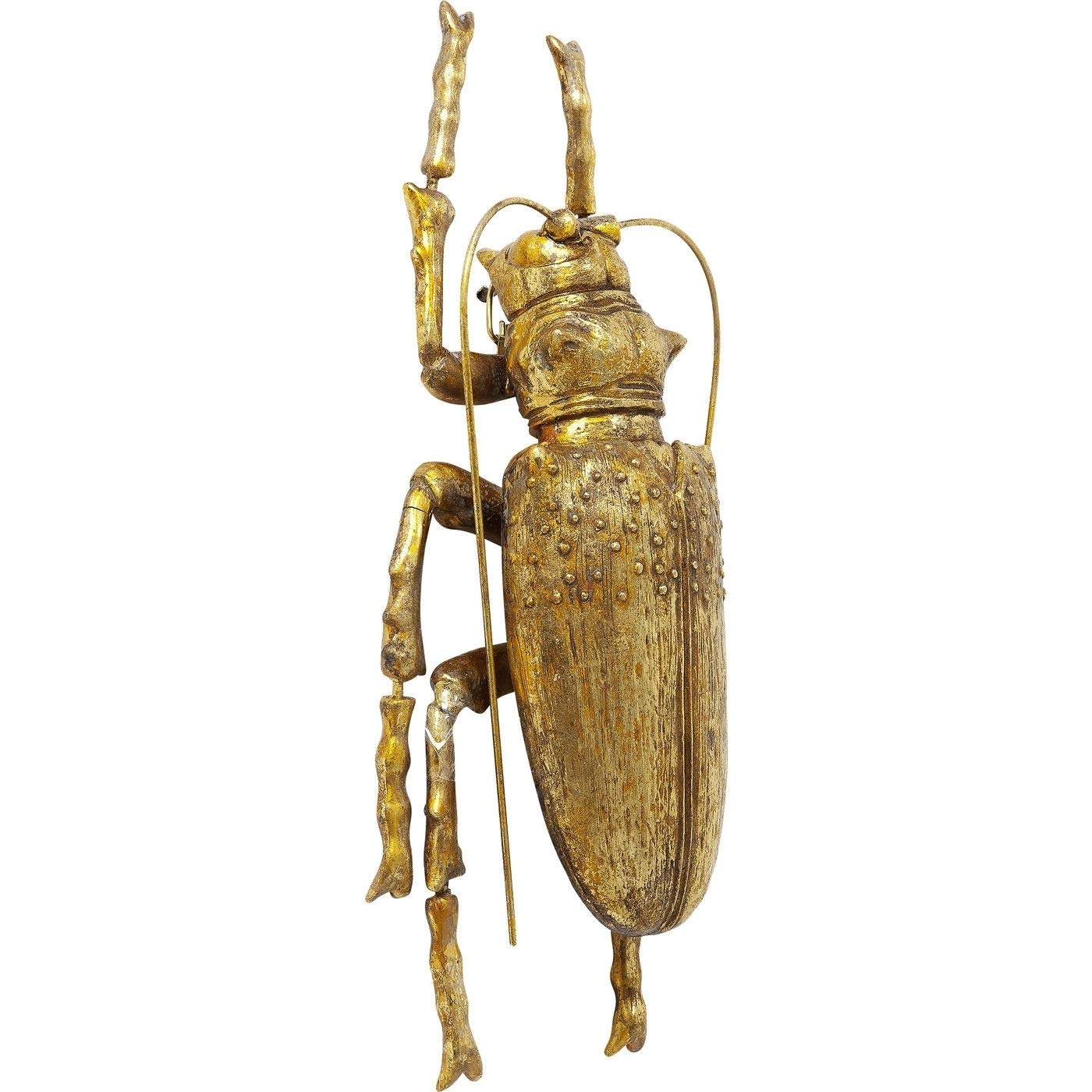 kare-design-longicorn-beetle-wandschmuck-gold-7x15x27-cm image 3