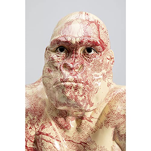 kare-design-deko-figur-watching-gorilla-tattoo-45-cm-creme-wei image 7