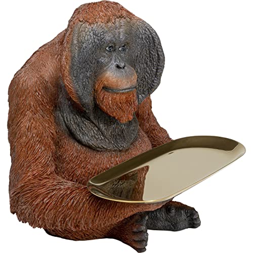 kare-design-deko-figur-butler-orang-utan-tierfigur-mit-tablett-41-cm-handgearbei image 8